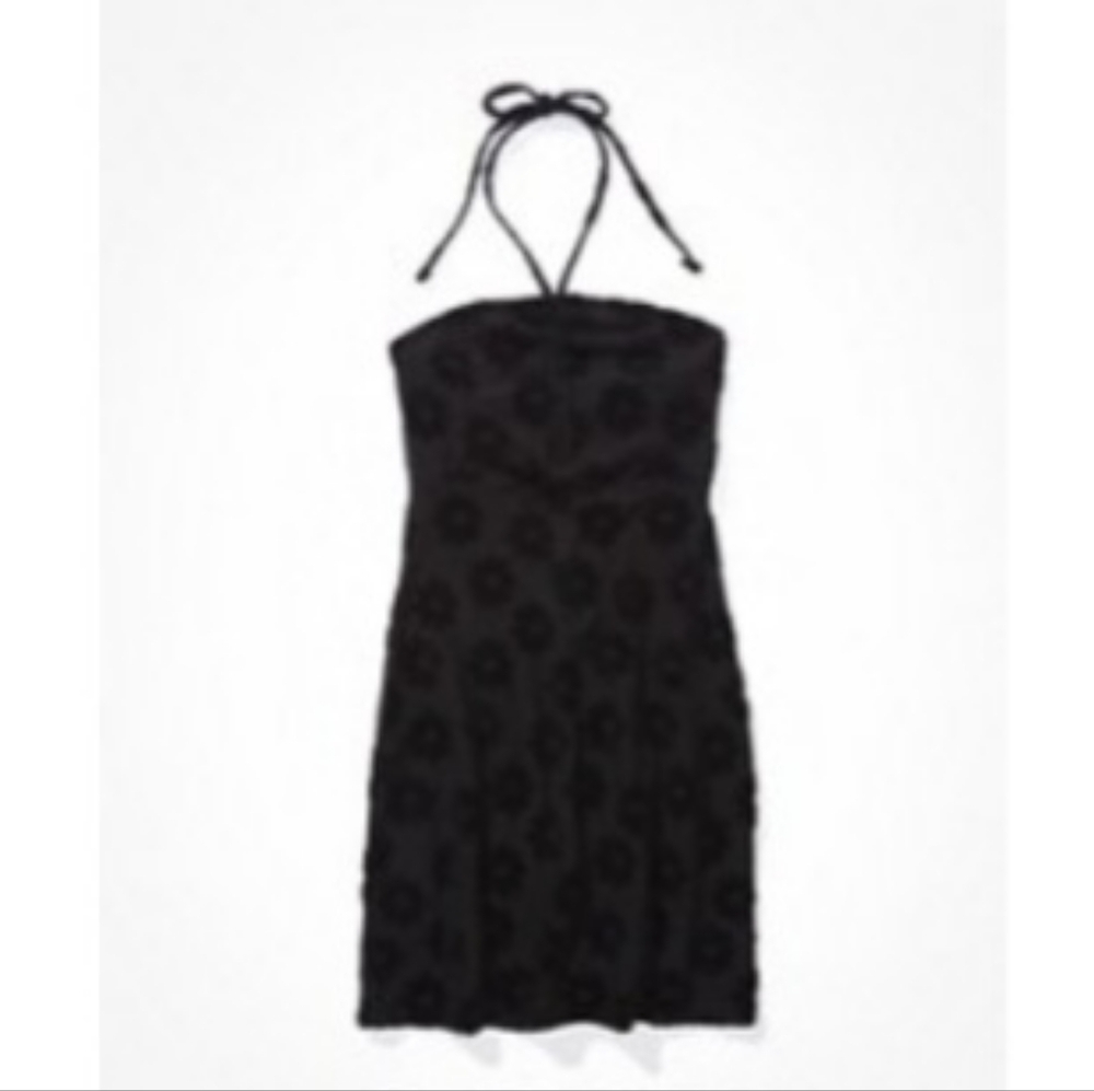New AE Floral Halter Mini Dress.